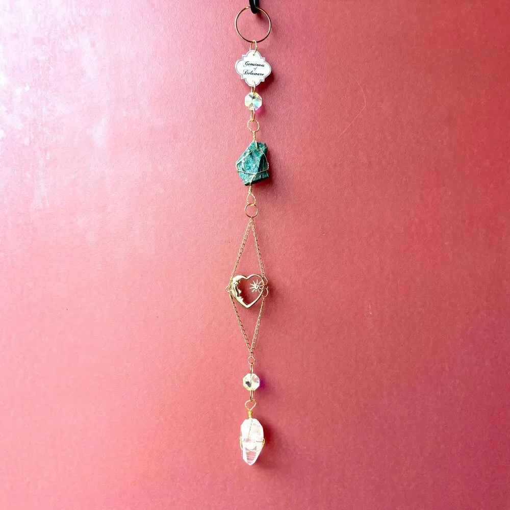 Delaware Chrysocolla & Quartz Wall Hanging, Gemstones of Delaware Collection